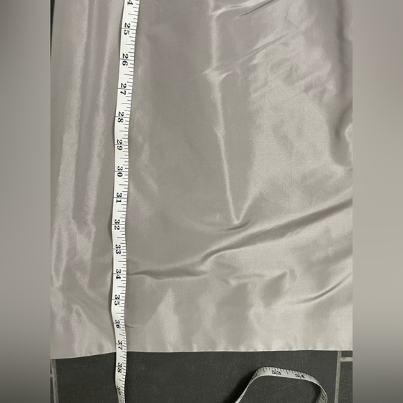 J Crew 100% Silk Silver Ruffle Neck Dress 6 - Picture 5 of 9